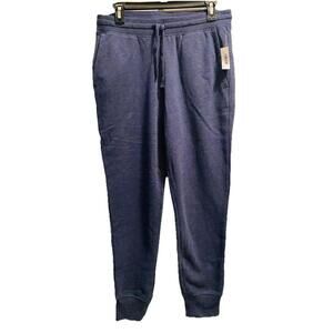 NWT Women's Amazon Essential Size S Blue Joggers W/Pockets Drawstring Loose Fit